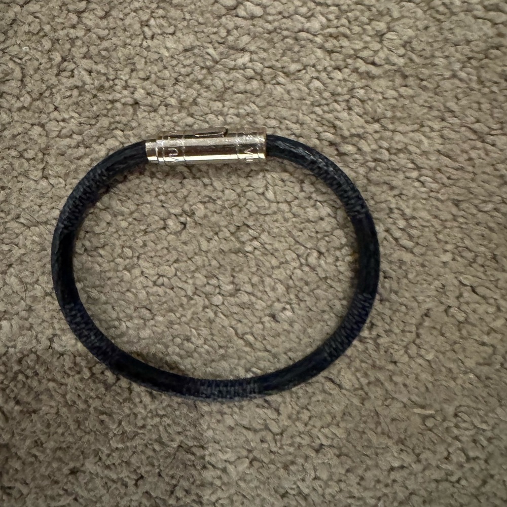 Louis Vuitton Black Braided Bracelet